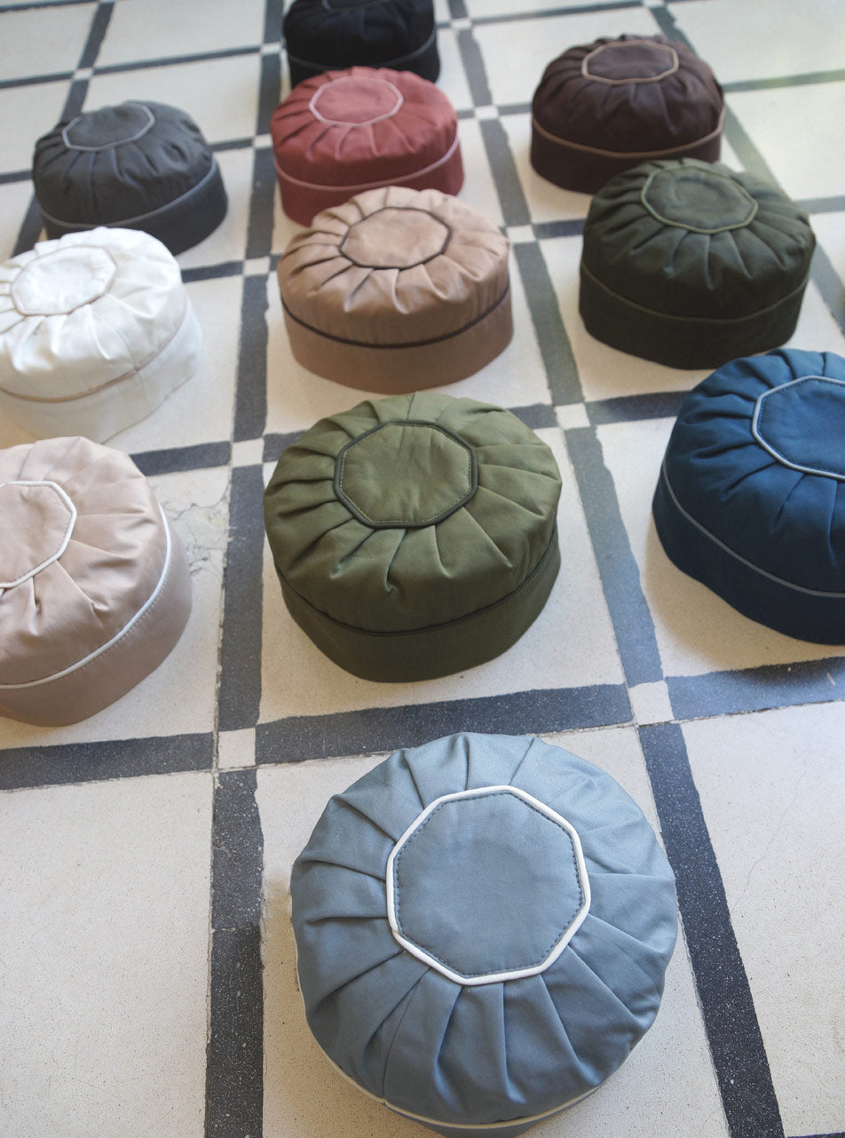 Pleated Kufi with Piping